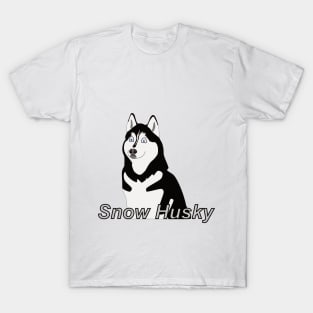 Cartoon of a husky dog T-Shirt